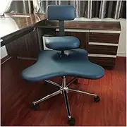 Double-Deck Design Kneeling Chair with Back Support and Wheel, Ergonomic Kneeling Chair Built to Last, Cross-Legged Chair for Home/Office & Classroom
