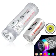 Lumintop Rainbow 2.0 LED+RGB Flashlight 3000LM 1000M 46950 32000mAh Battery USB-C Rechargeable Camping Flashlight