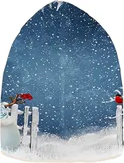 [RPLIFE] Thick Unisex Skull Beanie, Velvet Fabric Beanie for Men, Slouchy Beanies for Women Christmas Greeting Snowman