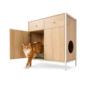 Cat Litter Cabinet with Storage