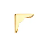 30 pack Metal Book Corner Protectors Edge Cover Guard 22 x 22 x 6mm Gold Tone