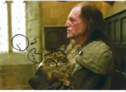 Hand Signed A4 Photo David Bradley Argus Filch in Harry Potter (1)