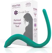 Vibrating Perineal Massage Tool : Labor Prep & Delivery Essentials for Maternity Must-Haves – Medical-Grade Silicone for Pregnancy & Postpartum Comfort, Patented Design, 10 Vibration Modes