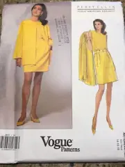 VOGUE AMERICAN DESIGNER #2872-PERRY ELLIS-LADIES JACKET-SKIRT PATTERN 14-18 FF