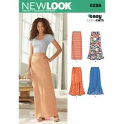 New Look Sewing Pattern 6288 N6288 Misses' Pull on Knit Skirts