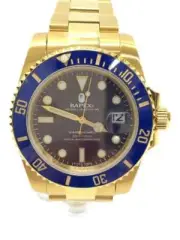 A BATHING APE Men's Watch CLASSIC TYPE 1 BAPEX Blue Gold