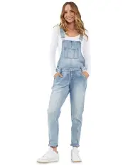 [Ripe] Denim Overalls in Pale Blue