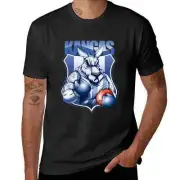 North Melbourne Kangaroos AFL Mascot T-Shirt Black Medium