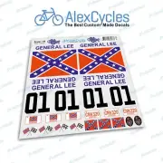 GENERAL LEE 1:8 Scale Decals Stickers Cut Kit RC Car Tamiya HPI DUKE OF HAZZARD