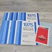 1975 Ford Service Highlights New Model Training Manuals Booklets 1-9 Book Set