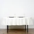 Ivory ROUND 70" POLYESTER TABLECLOTH Wedding Catering Kitchen Linens Ceremony