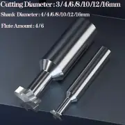 Double Flute Auger Slot Milling Tool Cutter Tungsten Steel T Slot End Mill