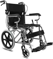 Rolling Walkers Transport Wheelchair Lightweight Elderly Wheelchair Handicapped Mobility Device Portable for Seniors Handicapped Self-Propelled Wheelchair