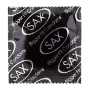 Sax Bigger Fit Condoms,56mm - Bulk Pack of 144 Condoms