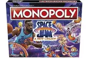 Monopoly: Space Jam A New Legacy Edition Family Board Game, Strategy Game, Kids Ages 8 and Up, Lebron James Space Jam Game, Shoot Hoops