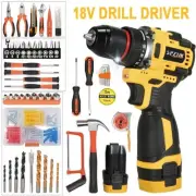 1Set Cordless Combi Drill Electric Screwdriver Household Multifunctional Toolbox