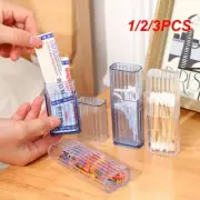 1/2/3PCS Portable Makeup Cotton Pad Organizer Cotton Swabs Rod Storage Box Cosme
