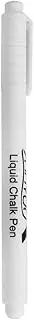 Fine Tip White Chalk Pens - Pack of 1 Chalk Markers - Use on Chalkboard, Windows, Blackboard, Signs, Glass, Bistro - Water Based Wet Wipe erasable Pen