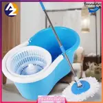 MAGIC SPIN MOP 2 HEADS 360 ROTATING EASY FLOOR MAT