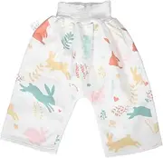 GARVALON Baby Pants for Potty Training Cartoon Bunny Pattern Leakproof Toddler Training Underwear for Baby Boy M