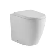 585*360*455mm Poseidon Elvera Gloss White Rimless Wall Faced Pan