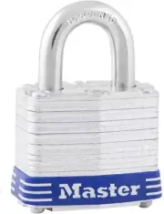 Master Lock 3EURD Laminated Padlock with Key, Grey, 5,9 x 4 x 2,1 cm