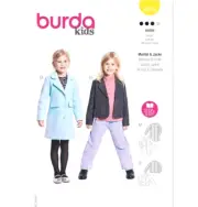 Burda 9215 Girl's Coat & Jacket Sewing Pattern Sz 5-10 NEW!