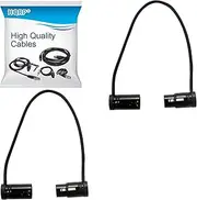 HQRP 2-Pack 3-Pin XLR Female to 3-Pin XLR Male Adjustable-Angle Low-Profile Cables compatible with Sound Devices 302, 552, 633, 688, 788T Mixer/Recorder