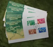 #T58. 1982 ARCHERY, BOXING, WEIGHTLIFTING,VAULT FDC SET