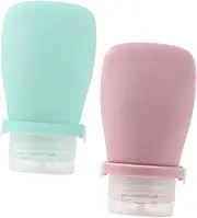 Healeved 2Pcs Leakproof Travel Bottles Convenient Containers for Shampoo Lotion Durable Portable Home Accessories Soft