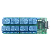 16ch DC 12V Serial Port DB9 UART RS232 Relay Module