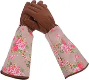 CIMAXIC 1 Pair Multi Purpose Colored Gardening Gloves Durable Puncture Hand Protectors with Long Sleeves Fit for Comfortable Use Planting and Pruning Activities