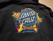 Santa Cruz Knox Firepit Faces Dot Pullover Heavyweight Hooded Sweatshirt