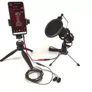 5V Voltages Condenser Microphone Kit for Live Streaming and Online Education