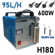 220V Oxy-Hydrogen Generator Flame Polishing Machine Water Welder H180+Double Gun