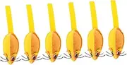 PENIKOKO 6pcs Cat Mouse Soft Plush Mice Chewing for Cats Interactive Indoor Play