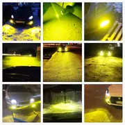 Led 886 881 H27 880 894 896 862 Car Headlight Bulb Fog Lamp Utv Csp 30w White Blue Yellow Green Light Plug And Play Fanless 2pcs Yellow14000LM