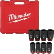 Milwaukee Shockwave Impact Duty 3/4in.-Drive, 6-Point Socket Set, 8-Pc.,