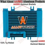 Upgrade Blue Aluminum Oil Cooler Fits 2009-2019 2015 Nissan R35 GT-R 3.8L