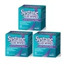3 x Systane Lid Wipe 30 Wipes Removes Make-Up, Eyelid Cleansing Wipes