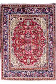 Tabriz - Persian Hand-knotted Wool Rug - 265x190 cms by Cyrus Rugs