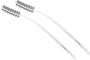 2pcs Flexible Dryer Vent Cleaning Brushes for Washer Long Pipe Brush for Cleaning of Drum Washing Machine Inner Walls and Crevices and Compact Design