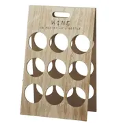 9 Bottle Wine Stand Organiser Shelf Alcohol Liquor Storage Rack Holder