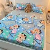 在飛比找蝦皮購物優惠-現貨日式卡通床笠 蠟筆小新床包 床單兒童床罩 席夢思床墊保護