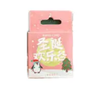 45PCS/Box Christmas Decorative Sticker Merry Santa Claus Shaped Stickers For Diy Scrapbook Diary Album Decoration Stationery