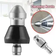 Spray 1/4inch Thread Pipe Dredging Pressure Drain Washer Nozzle Sewer Cleaner