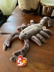 CR TY beanie baby STINGER the SCORPION 1997 RARE tag with errors / never used