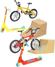Hohopeti 2Sets Ramp Mini Scooter Kits for Competitive Table Games for Finger Coordination for Rooms and Decor