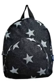 N'GIL SMALL BLACK GLITTER STAR-BACKPACK- SCHOOL-NEW ARRIVAL- PRE-KINDERGARTEN