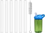 Replacement Straws Compatible with CamelBak Eddy+ 14oz Water Bottle (Pack of 6)
